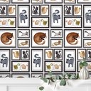 Ver imagem 2 de Papel de Parede Quadros com Gatos Domesticos Gh Papel de Parede 3,5m