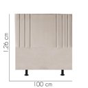Ver imagem 3 de Cabeceira Estofada Cama Box Solteiro Grécia 100cm Courino:bege