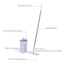 Ver imagem 5 de Mop Simplo Slim com Balde Ultra Compacto e Esfregão de Microfibra