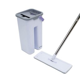 Mop Simplo Slim com Balde Ultra Compacto e Esfregão de Microfibra - 3