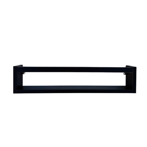 Estante Livreiro Infantil Prateleira para Brinquedos Bonecos Pelúcia Mdf Preto 55cm