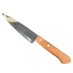 Faca em Inóx de Cozinha para Carne Nº6 com Cabo em Madeira - 4