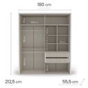 Ver imagem 6 de Guarda-roupa Sevilha 4 Portas Cômoda 4 Gavetas 1 Porta Mesa de Cabeceira 3 Gavetas Cama Infanto Juve