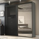 Ver imagem 1 de Guarda-Roupa Sol 2 Portas Ripada com Espelho Autes