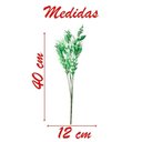 Ver imagem 2 de 12 Ramos Decoração Arranjo Planta Artificial 5 Galhos Cada 40cm