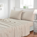 Ver imagem 1 de Jogo de Lençol Solteiro Jolitex 3 Peças 300 Fios 88x1,88x30 - Bege