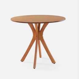 Mesa de Jantar Redonda Roma 90 Cm Cor Mel - 1