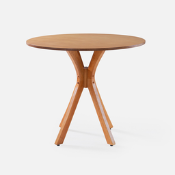 Mesa de Jantar Redonda Roma 90 Cm Cor Mel - 5