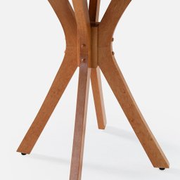 Mesa de Jantar Redonda Roma 90 Cm Cor Mel - 4