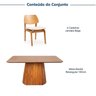 Conjunto Baobá 140cm com 04 Cadeiras Jandaia CabeCasa MadeiraOriginals - 2