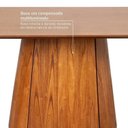 Ver imagem 6 de Conjunto Baobá 140cm com 04 Cadeiras Jandaia CabeCasa MadeiraOriginals Marrom/Cinamomo/Amêndoa/Bege
