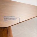 Ver mais imagens de Conjunto Baobá 160cm com 06 Cadeiras Jandaia CabeCasa MadeiraOriginals Marrom/Cinamomo/Amêndoa/Bege