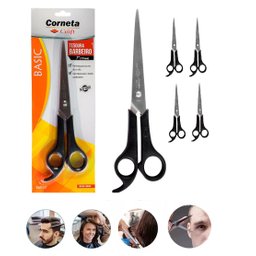 Kit 4 Tesoura para Barbeiro Salão Tamanho 7 Professional - 6