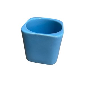 Vaso Decorativo Quadrado Azul - 230 Ml