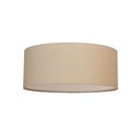 Ver imagem 2 de Luminária Plafon Redondo Cúpula em Tecido 40x15:cáqui5944