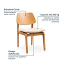 Ver imagem 5 de Conjunto Baobá 180cm com 06 Cadeiras Jandaia CabeCasa MadeiraOriginals Marrom/Cinamomo/Amêndoa/Bege