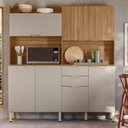 Ver imagem 2 de Armario de Cozinha Pitaya com 7 Portas e 2 Gavetas Amendola/nude Prime Tx