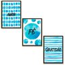 Kit 03 Placas Decor Mdf Amor Fé Gratidão Tamanho 28,7x22 Ar8 - 1
