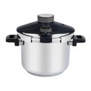 Ver imagem 1 de Panela Pressão Presto Aço Inox Fundo Triplo 5 Dispositivos de Segurança 22 Cm 6l - Tramontina