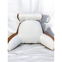 Ver imagem 5 de Almofada de Descanso e Apoio de Lombar Travesseiro Multiuso Ergométrico para Leitura com Rolinho Des