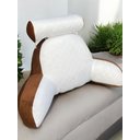 Ver imagem 4 de Almofada de Descanso e Apoio de Lombar Travesseiro Multiuso Ergométrico para Leitura com Rolinho Des