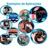 Corrente Cadeado para Bicicleta Bike Moto Portão Aço Articulável com 2 Chaves - 4
