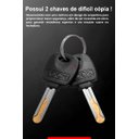 Ver imagem 3 de Corrente Cadeado para Bicicleta Bike Moto Portão Aço Articulável com 2 Chaves