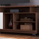 Ver imagem 3 de Rack para TV até 75 Polegadas Ripado 180 cm Rodízio Colibri Nogueira/Off White Jurerê