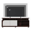 Ver imagem 2 de Rack para TV até 75 Polegadas Ripado 180 cm Rodízio Colibri Nogueira/Off White Jurerê