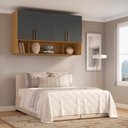 Ver imagem 2 de Armário Aéreo Modulado para Quarto 4 Portas 150cm 100% MDF Trend Altezza