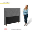 Ver imagem 3 de Cabeceira Cama Box Casal Viena 140cm Suede Cinza - Abmaza