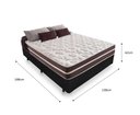 Ver imagem 2 de Cama Box Casal 138 Tecido Sintético Preto com Colchão Little Angel - Bello Box - Mola Superlastic 22