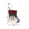 Jogo Botinha Natal Pelúcia Papai Noel Cinza e Vermelho 13cm 4 Unidades - Yangzi - 3