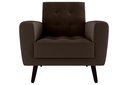 Ver imagem 3 de Poltrona Decorativa Lívia Veludo Marrom E426 - Matrix