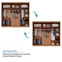 Ver imagem 6 de Guarda-roupa Casal 270cm 3 Portas de Correr com Espelho 100% Mdf Aracruz Espresso Móveis