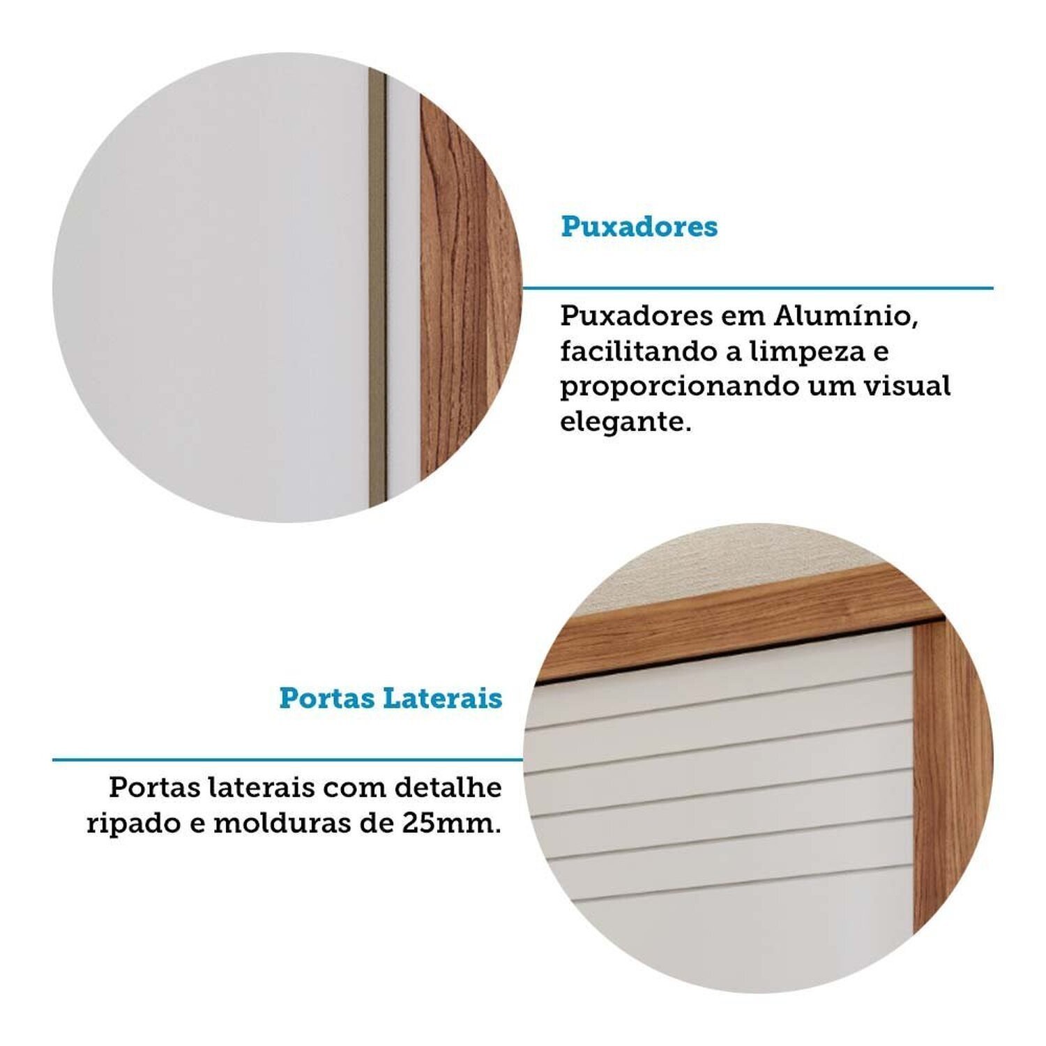 Guarda-roupa Casal 270,60cm 3 Portas de Correr sem Pés 100% Mdf Aracruz Espresso Móveis - 10