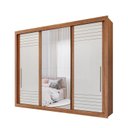 Ver imagem 3 de Guarda-roupa Casal 270cm 3 Portas de Correr com Espelho 100% Mdf Aracruz Espresso Móveis