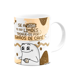 Caneca Flork Divertida - Troque Os Limões por Grãos de Café! - 2