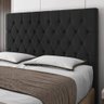 Cabeceira Casal Potenza 140Cm Suede Preto - 3