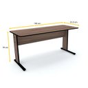 Ver imagem 2 de MESA P/ ESCRITÓRIO 152X61 PANDIN MAXXI - WALNUT/PRETO MX150
