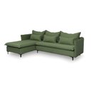 Ver imagem 4 de Sofá Modular 3 Lugares com Chaise e Pé Metal Sôma CabeCasa MadeiraOriginals Verde