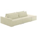 Ver imagem 2 de Sofá Ilha Modulado Milos 252cm Puff Lateral Veludo Bege G33 - Gran Belo