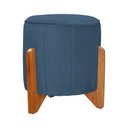 Ver imagem 2 de Kit Puff Decorativo Athenas mais Puff Jade Suede Azul Royal