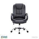 Ver imagem 2 de Cadeira Office Giratória Melbourne Pu Preta Braços Fixos - Fratini