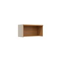 Ver imagem 5 de Armário Aéreo Decorativo 80cm Solari Porta Basculante Mdf Pistão Gás Jequitibá/gris Fosco G77 - Gran
