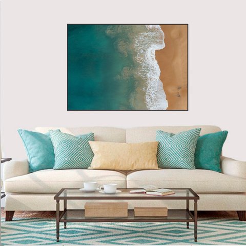Quadro Canvas Areia e Mar 60x90