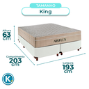 Ver imagem 3 de Kit Cama Box e Colchão Molas Ensacadas King Airflex Branco