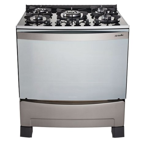 Fogão Mueller Decorato Vetro Piso 5 Bocas Inox G3 601230053 Bivolt
