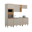 Ver imagem 6 de Cozinha Completa Modulada 5 Peças com Torre Quente Allure Marrom/Jequitibá/Gris Fosco
