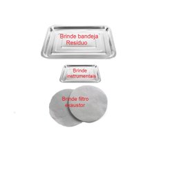 Kit Podologia Cadeira Luminária com Exaustor Armário Mocho Bandejas Fiscomed Kit Poltrona para Podol - 3